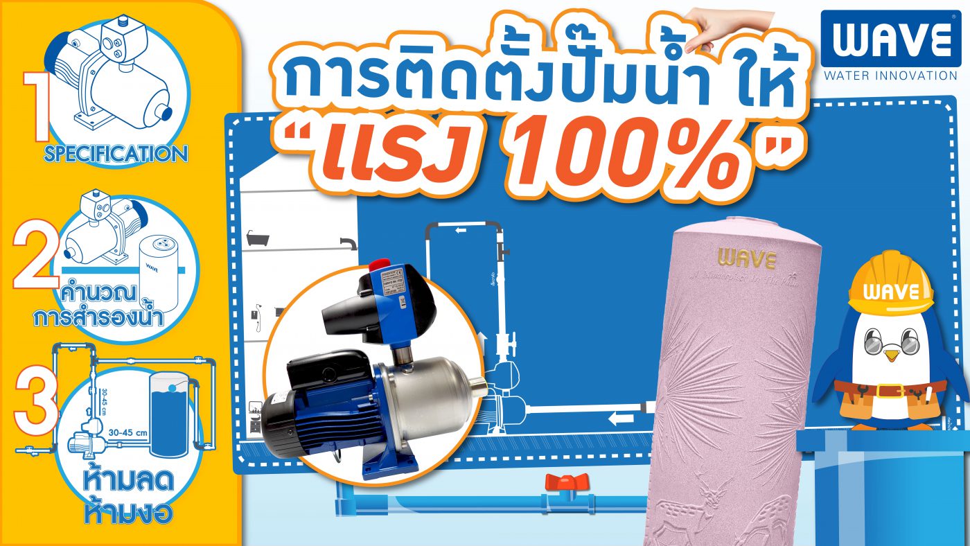 ปั๊มน้ำ คุณภาพดีจาก WAVE