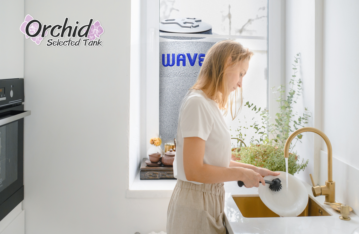 ถังเก็บน้ำบนดิน ขนาด 1000 ลิตร